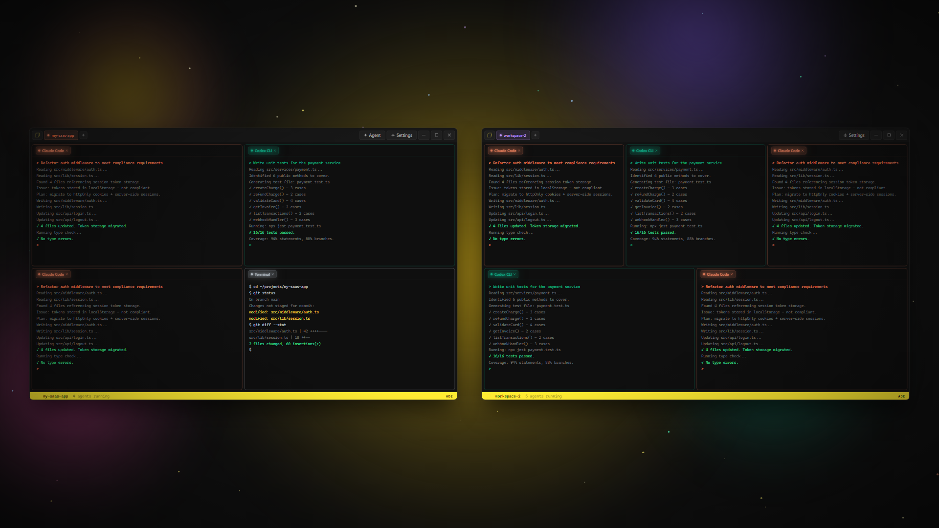 Workspace switching